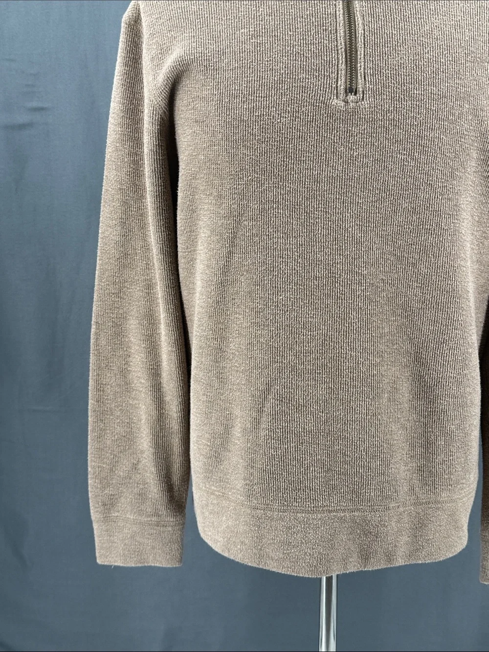 Banana Republic Men's Half-Zip Sweater - Taupe Brown